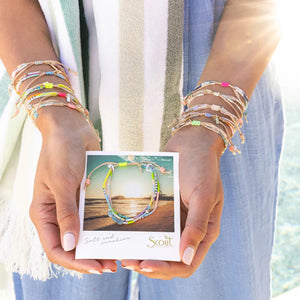 MIXED MEDIA BRACELET | GOLD: MAGIC, LABRADORITE-Jewellery-SCOUT CURATED WEARS-Coriander