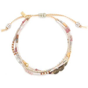 MIXED MEDIA BRACELET | GOLD: MAGIC, LABRADORITE-Jewellery-SCOUT CURATED WEARS-Coriander