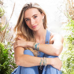 MIXED MEDIA BRACELET | GOLD: TRANSFORMATION, AFRICAN TURQUOISE-Jewellery-SCOUT CURATED WEARS-Coriander