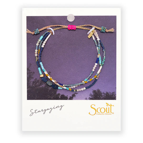 MIXED MEDIA BRACELET | GOLD: TRUTH, LAPIS-Jewellery-SCOUT CURATED WEARS-Coriander