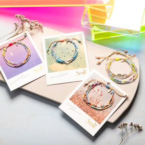 MIXED MEDIA BRACELET | SILVER: HEART, ROSE QUARTZ-Jewellery-SCOUT CURATED WEARS-Coriander