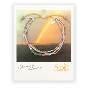 MIXED MEDIA BRACELET | SILVER: OPTIMISM, GREEN AVENTURINE-Jewellery-SCOUT CURATED WEARS-Coriander