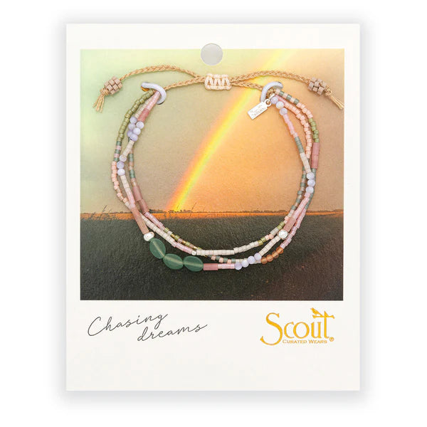 MIXED MEDIA BRACELET | SILVER: OPTIMISM, GREEN AVENTURINE-Jewellery-SCOUT CURATED WEARS-Coriander