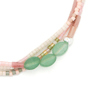MIXED MEDIA BRACELET | SILVER: OPTIMISM, GREEN AVENTURINE-Jewellery-SCOUT CURATED WEARS-Coriander