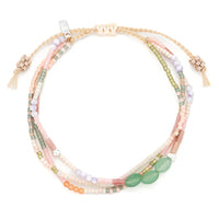 MIXED MEDIA BRACELET | SILVER: OPTIMISM, GREEN AVENTURINE-Jewellery-SCOUT CURATED WEARS-Coriander