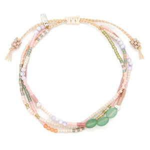 MIXED MEDIA BRACELET | SILVER: OPTIMISM, GREEN AVENTURINE-Jewellery-SCOUT CURATED WEARS-Coriander