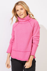 MOCK NECK SWEATSHIRT | ALPINE-Tops-ESCAPE-SMALL-FUCHSA-Coriander