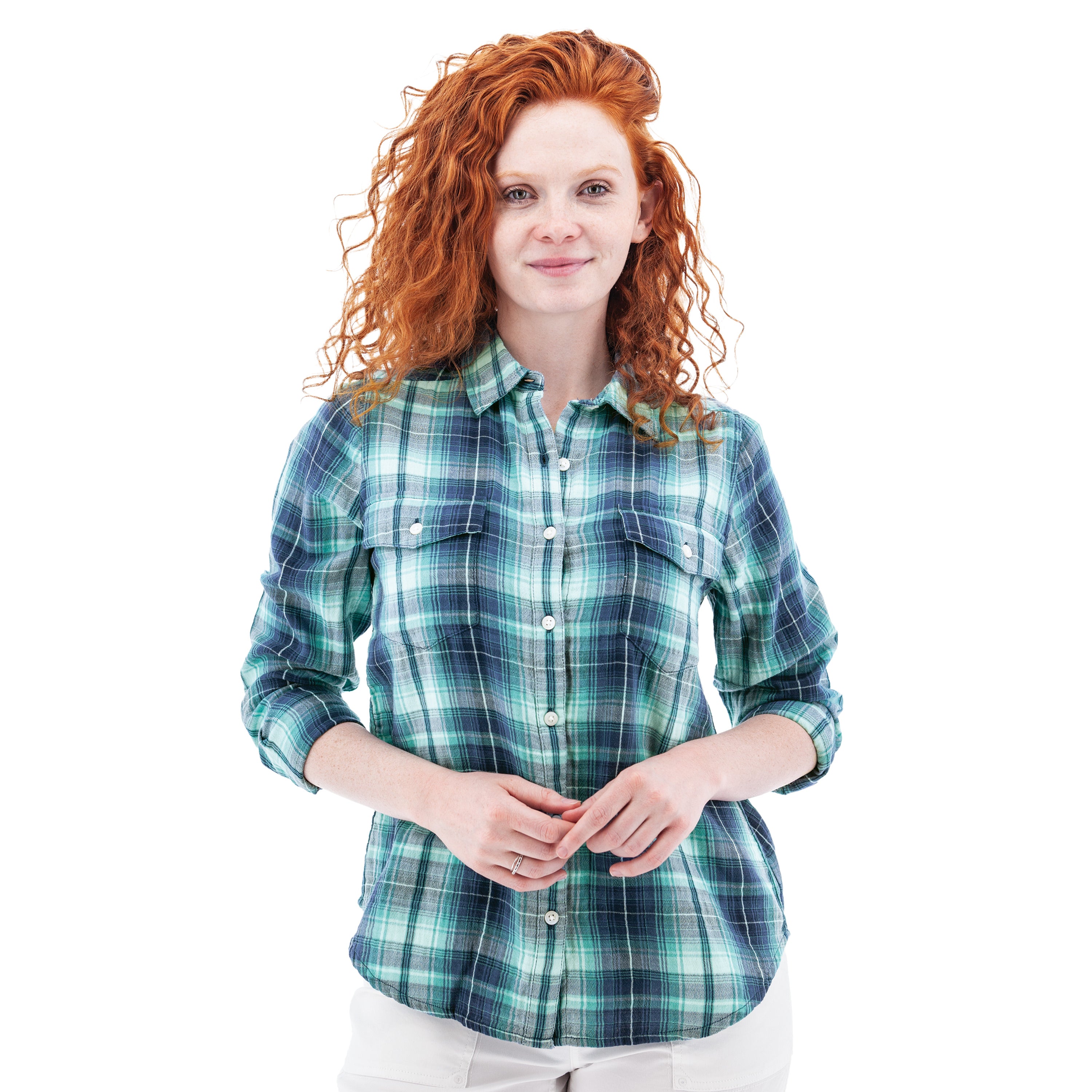MONTROSE LIGHTWEIGHT PLAID SHIRT-Top-AVENTURA-Coriander