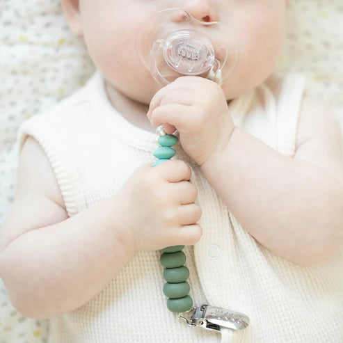 MOSS DUO PACIFIER CLIP-Baby-BELLA TUNNO-Coriander