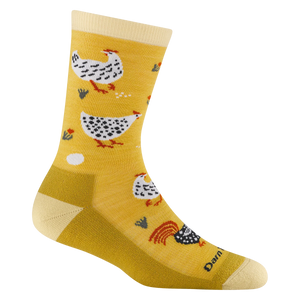 MOTHER CLUCKER CREW LIGHTWEIGHT CUSHION SOCK-Socks-DARN TOUGH-MEDIUM-SUNNY-Coriander