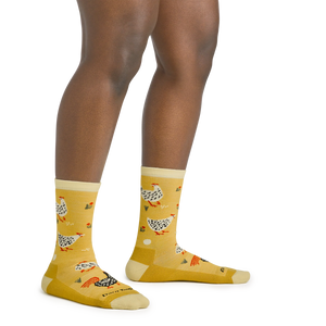 MOTHER CLUCKER CREW LIGHTWEIGHT CUSHION SOCK-Socks-DARN TOUGH-Coriander