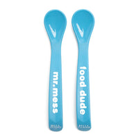 MR. MESS FOOD DUDE SPOON SET | COBALT-Kids-BELLA TUNNO-Coriander