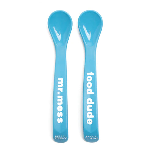 MR. MESS FOOD DUDE SPOON SET | COBALT-Kids-BELLA TUNNO-Coriander