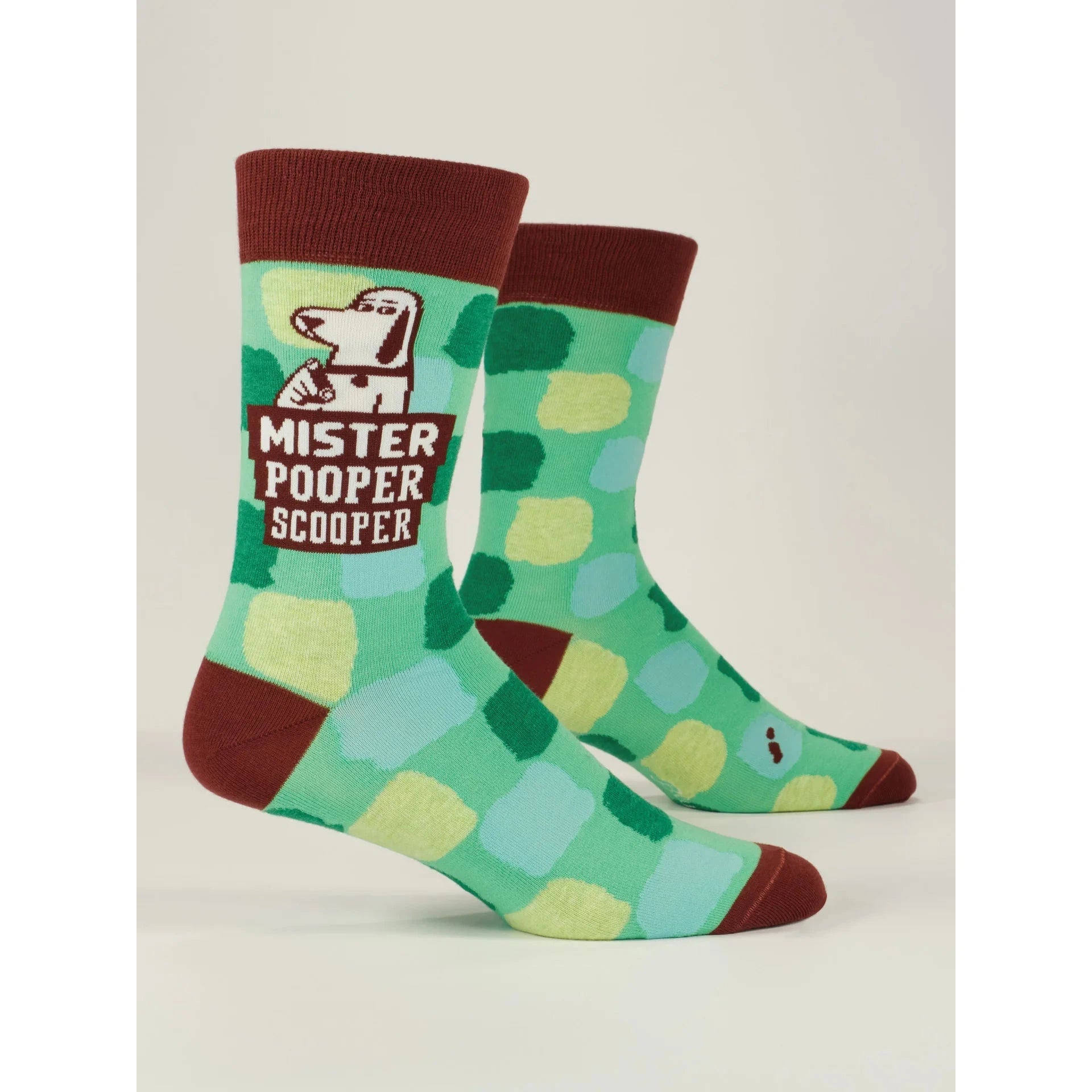 MR. POOPER SCOOPER MEN'S SOCKS-Socks-BLUE Q-Coriander