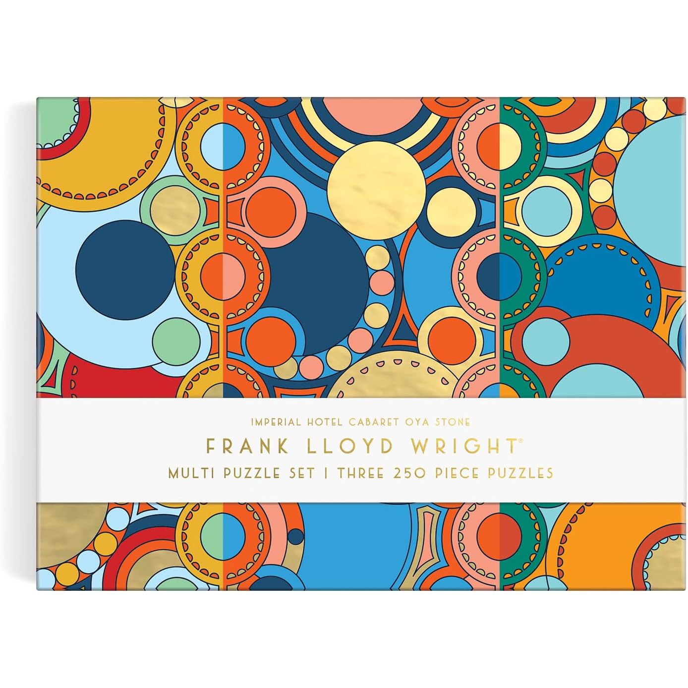 MULTI PUZZLE SET/3 | FRANK LLOYD WRIGHT IMPERIAL HOTEL-Fun and Games-RAINCOAST-Coriander