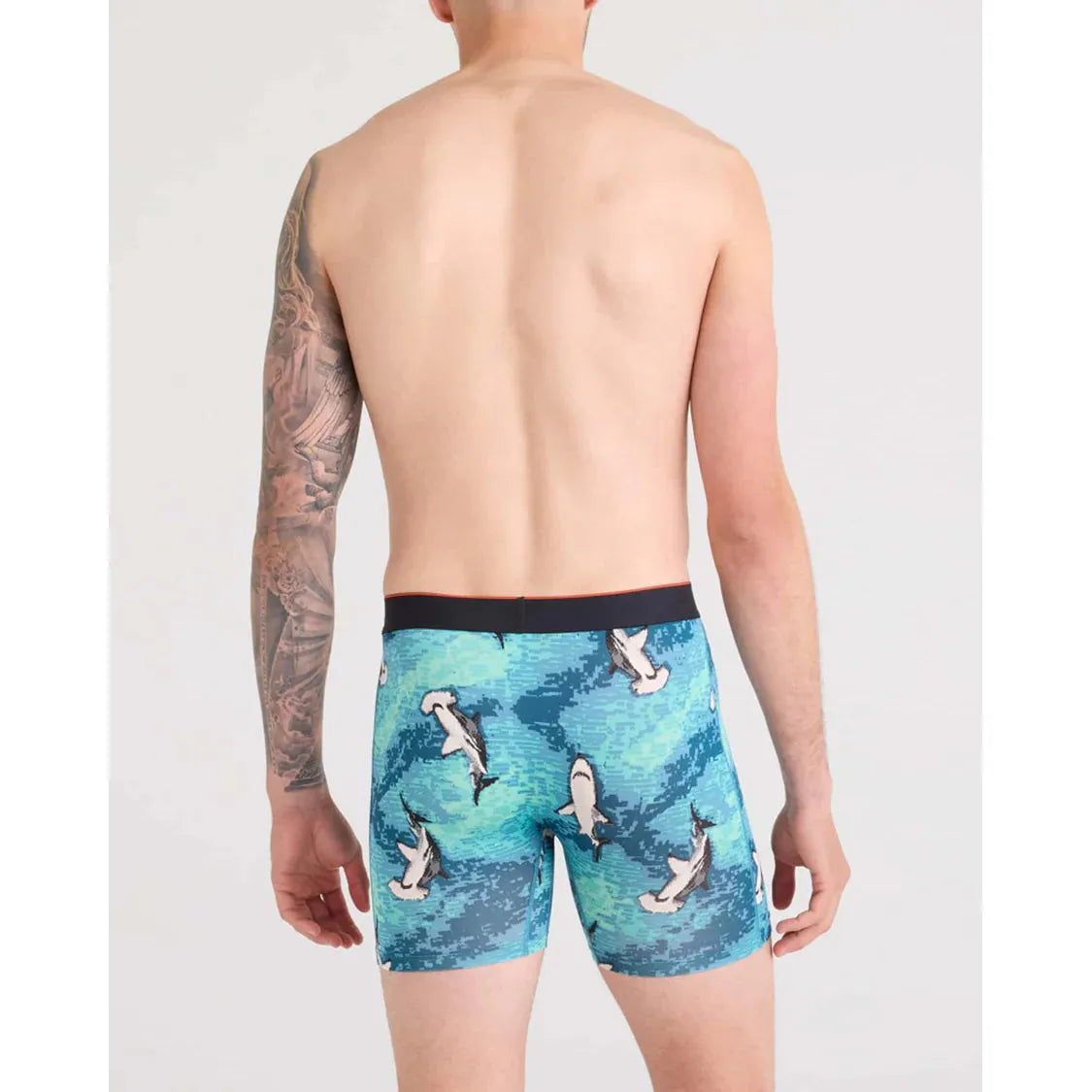 MULTI-SPORT MESH BOXER BRIEF | HAMMERHEAD CAMO-AQUA-Intimates-SAXX-Coriander