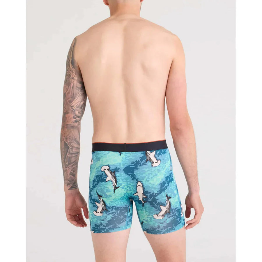 MULTI-SPORT MESH BOXER BRIEF | HAMMERHEAD CAMO-AQUA-Intimates-SAXX-Coriander