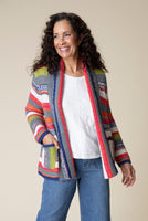 MULTI STRIPE CARDIGAN-Jackets & Sweaters-HABITAT-XSMALL-MULTI-Coriander