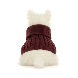 JELLYCAT | MUNRO SCOTTIE DOG 'WINTER JUMPER OUTFIT'-Uncategorised-JELLYCAT-Coriander