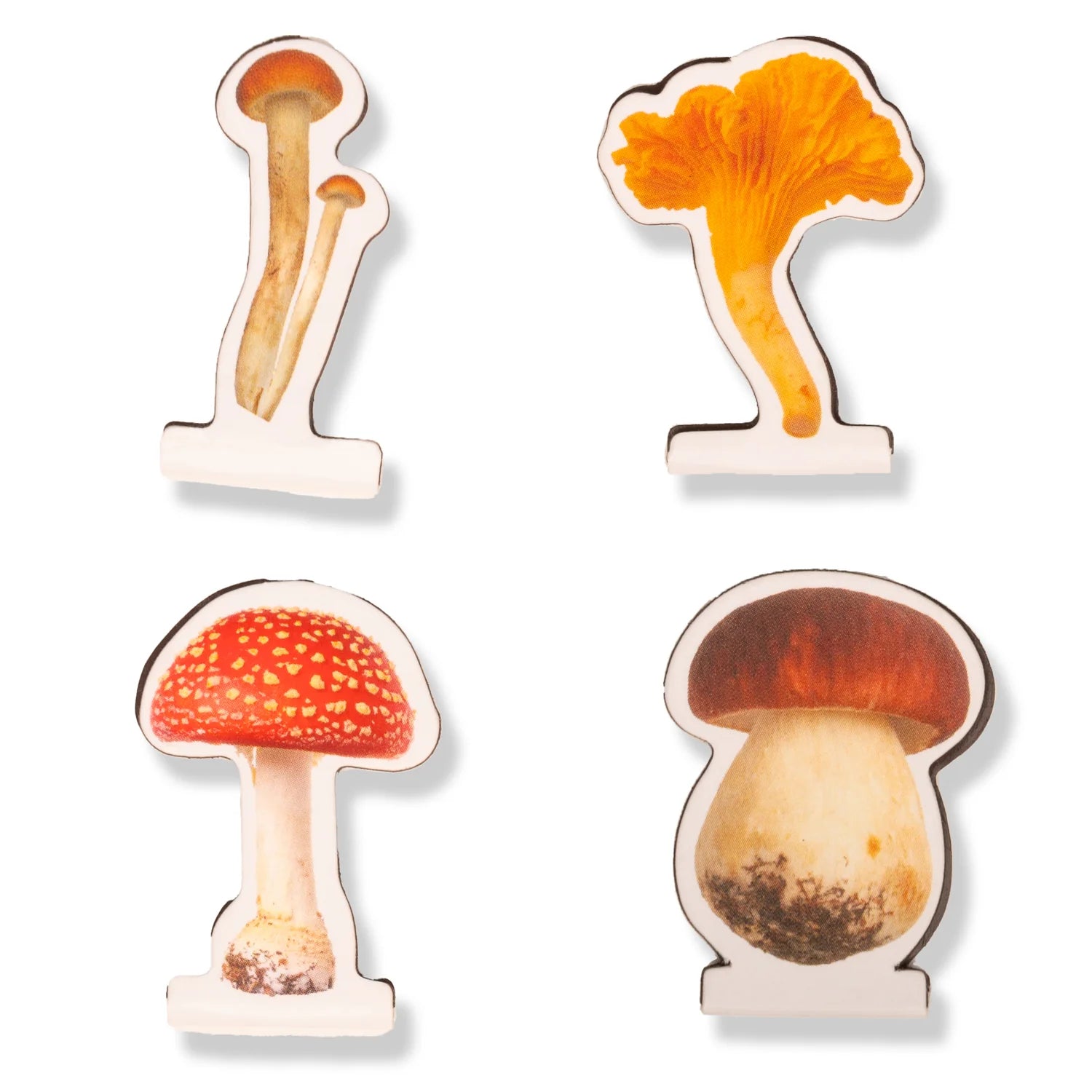MUSHROOM MAGNETIC BOOKMARKS-Books & Stationery-KIKKERLAND DESIGNS-Coriander