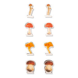 MUSHROOM MAGNETIC BOOKMARKS-Books & Stationery-KIKKERLAND DESIGNS-Coriander