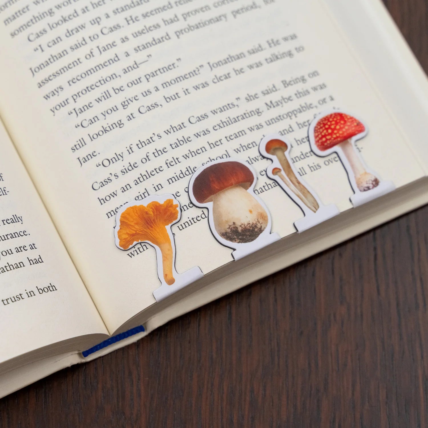MUSHROOM MAGNETIC BOOKMARKS-Books & Stationery-KIKKERLAND DESIGNS-Coriander