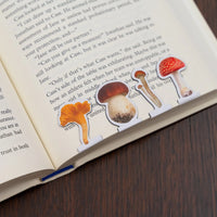 MUSHROOM MAGNETIC BOOKMARKS-Books & Stationery-KIKKERLAND DESIGNS-Coriander
