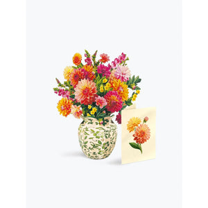 GREETING CARD | MINI DAHLIA SUNRISE-Books & Stationery-FRESH CUT PAPER-Coriander