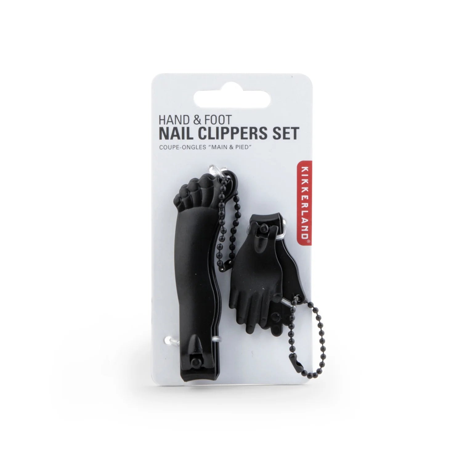 NAIL CARE | HAND AND FOOT NAIL CLIPPER SET: BLACK-Lotions & Potions-KIKKERLAND DESIGNS-Coriander