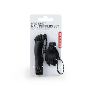 NAIL CARE | HAND AND FOOT NAIL CLIPPER SET: BLACK-Lotions & Potions-KIKKERLAND DESIGNS-Coriander