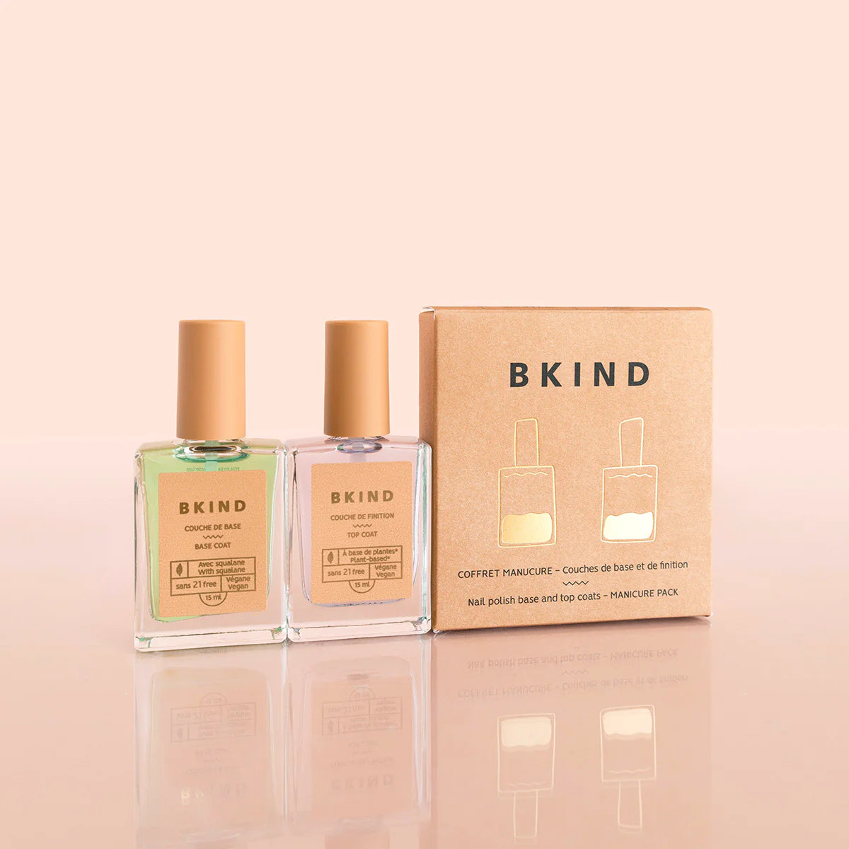 NAIL POLISH 2PACK | TOP AND BASE COAT-Lotions & Potions-BKIND-Coriander