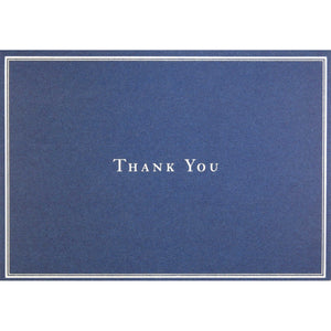 NAVY THANK YOU NOTE CARD SET-Books & Stationery-PETER PAUPER PRESS-Coriander