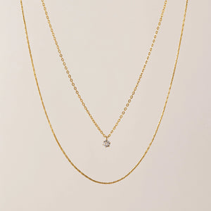 NECKLACE | SOLEIL LAYERED-Jewellery-LOVER'S TEMPO-Coriander