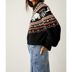 NELLIE SWEATER-Jackets & Sweaters-FREE PEOPLE-Coriander