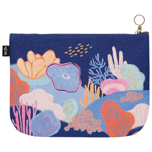 NEPTUNE ZIP POUCH - LARGE-Bags & Wallets-DANICA-Coriander