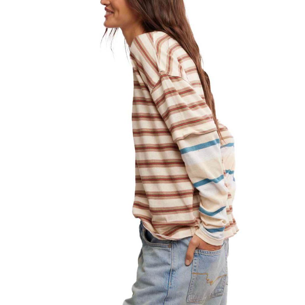 NINA STRIPED LONG SLEEVE TEE-Tops-FREE PEOPLE-Coriander