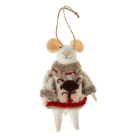 NORDIC NOLAN MOUSE ORNAMENT-Ornament-INDABA TRADING-Coriander