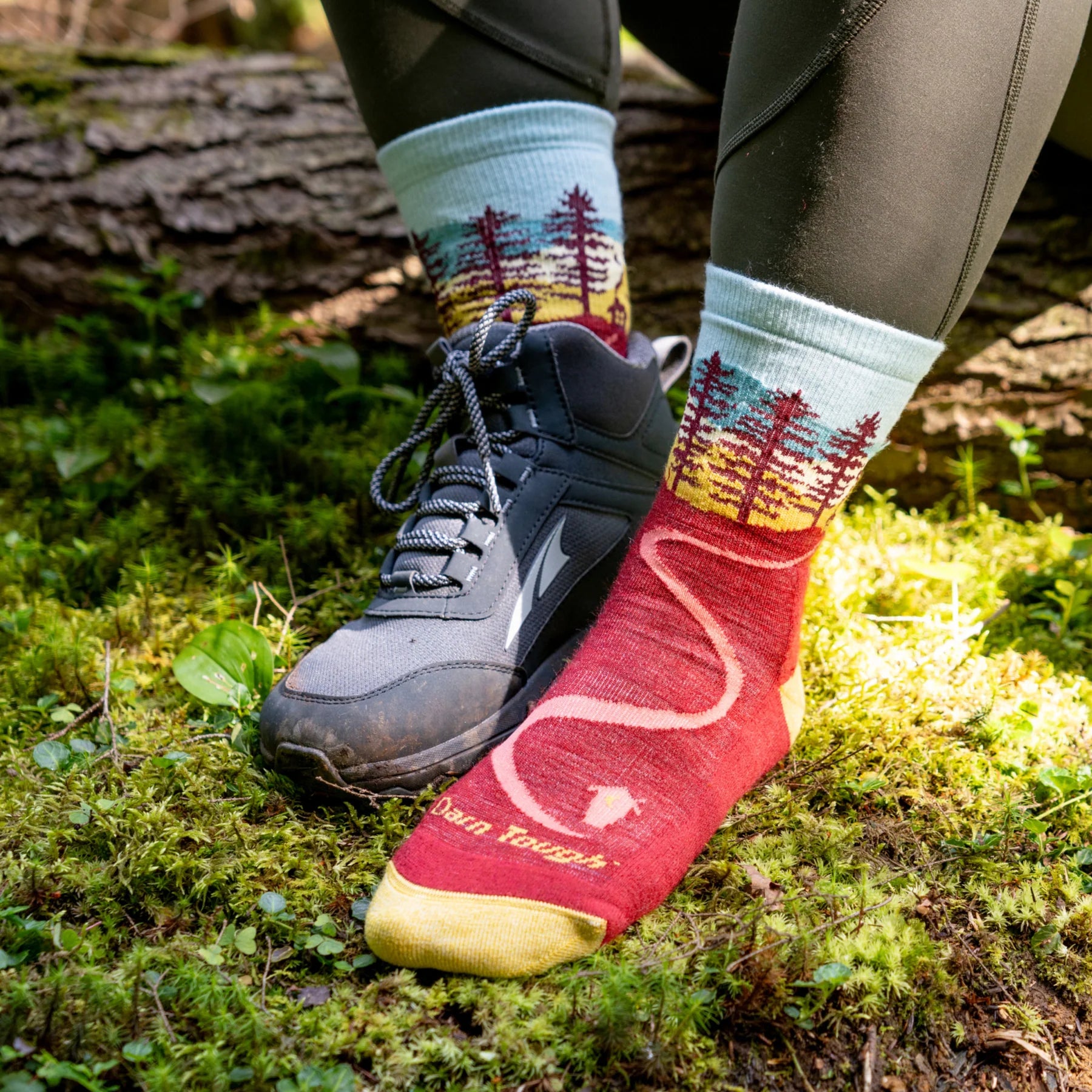 NORTHWOODS MICRO CREW WOMEN'S SOCKS-Socks & Footwear-DARN TOUGH-Coriander