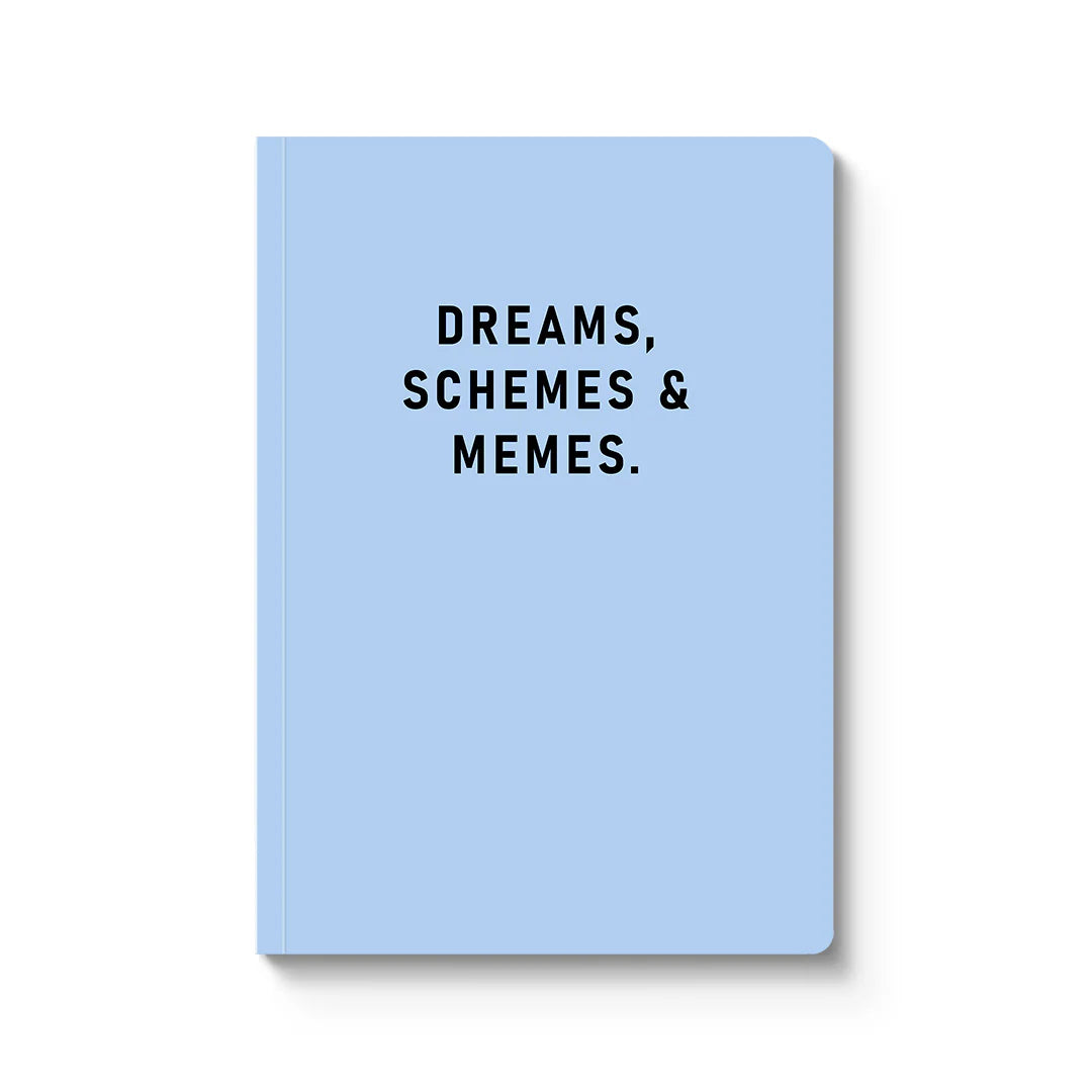 NOTEBOOK | DREAMS, SCHEMES & MEMES-Books & Stationery-OHH DEER-Coriander