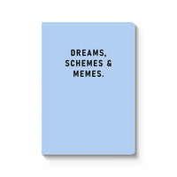 NOTEBOOK | DREAMS, SCHEMES & MEMES-Books & Stationery-OHH DEER-Coriander