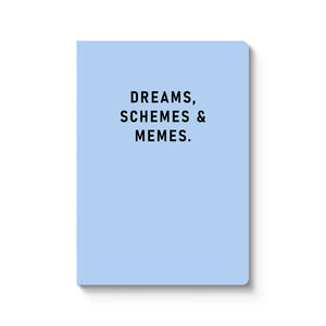 NOTEBOOK | DREAMS, SCHEMES & MEMES-Books & Stationery-OHH DEER-Coriander