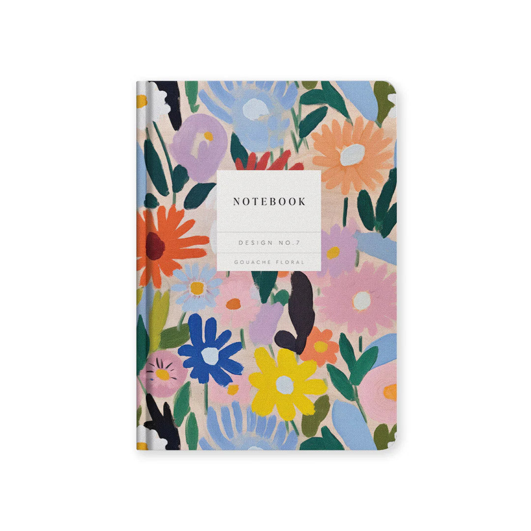 NOTEBOOK | GOUACHE FLORAL NO.7-Books & Stationery-OHH DEER-Coriander