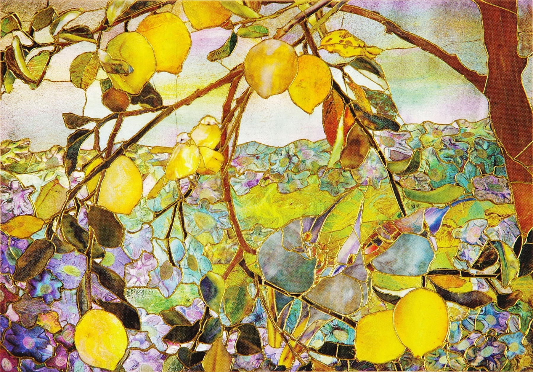 NOTECARDS SET | TIFFANY LEMON TREE-Books & Stationery-PETER PAUPER PRESS-Coriander