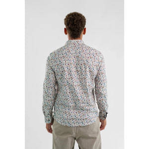 NOVA LONG SLEEVE SHIRT | BEIGE FLORAL-Shirt-STONE ROSE-Coriander