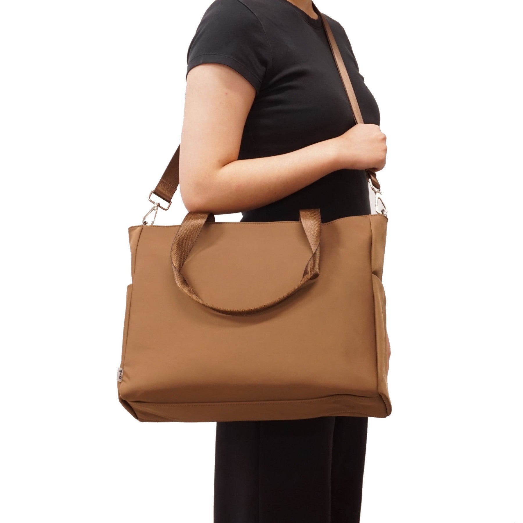 NYLON TOTE | GABRIELLA-Bags & Wallets-S-Q-Coriander