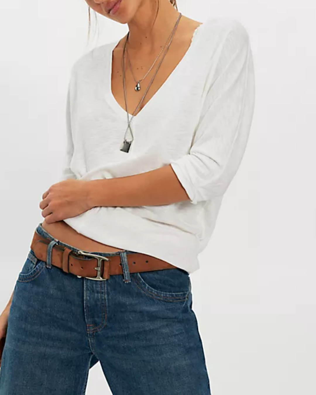 OB2512818 HIGH LINE TEE need claret-Uncategorised-FREE PEOPLE-Coriander
