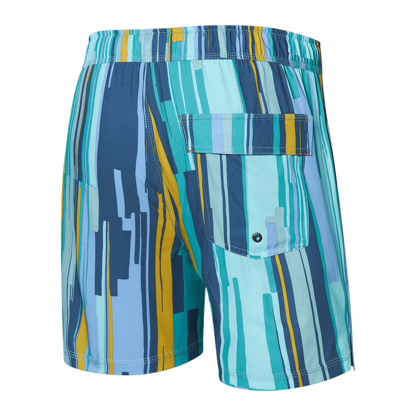 OH BUOY 2N1 5" SOFT STRIPE - AQUA SPLASH-Pant-SAXX-Coriander