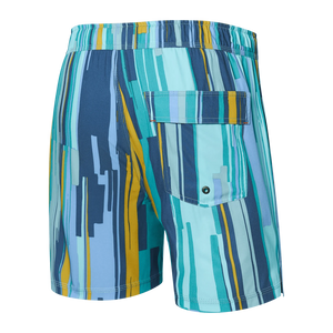 OH BUOY 2N1 5" SOFT STRIPE - AQUA SPLASH-Pant-SAXX-Coriander