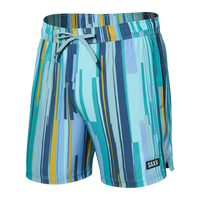 OH BUOY 2N1 5" SOFT STRIPE - AQUA SPLASH-Pant-SAXX-SMALL-SF STRIPE AQUA SPLSH-Coriander