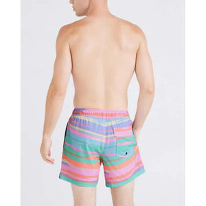 OH BUOY 2N1 SHORTS 5" | ABSTRACT STRIPE-MULTI-Pants-SAXX-Coriander